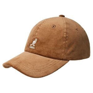 Kangol Embroidered Logo Corduroy Baseball Cap / Wood